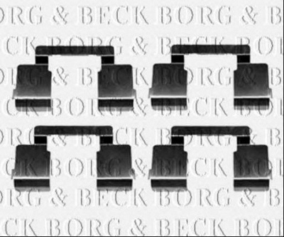 BORG & BECK bbk1371 -  Комплектующие, колодки дискового тормоза